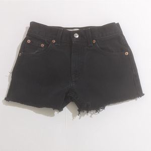 Levi's 550 Cut Off Shorts Black Wash